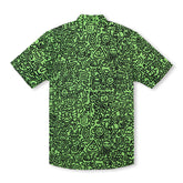 Chemise à manches courtes avec col camp et imprimé Match